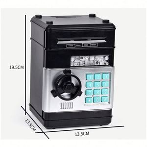 High Quality Plastic Large Capacity Automatic <b>Roll</b> Money Piggy Bank Children Creative Combination Lock Anti-Theft Alarm System - Product Image 1