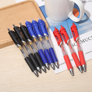 ปากกาลูกลื่นแบบกด K35 สีแดง หัวกระสุน 0.5 มม. ขนาดมาตรฐาน สำหรับใช้ในสำนักงานและนักเรียน - Product Image 1