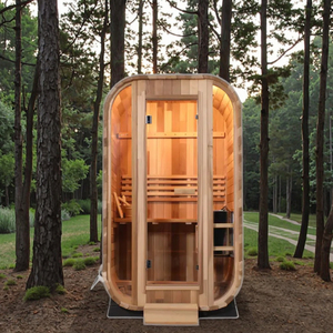 Helius Luxe 1-2 Personnes Extérieur Cèdre Cube Sauna Salle Carré Spa Sauna Cabine à Vendre - Product Image 1