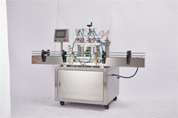 Machine de remplissage de liquide automatique à 4 têtes pour détergent à lessive, huile essentielle de soin des cheveux