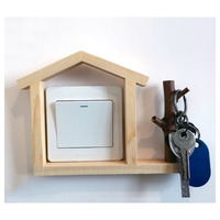 Interrupteur Stickers muraux housse de protection interrupteur de lumière créatif panneau cadre bois prise murale ensembles décoratifs
