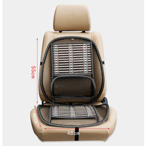 Coussin lombaire en soie de bambou pour siège de voiture, pièce unique, respirant, support rafraîchissant pour l'été, double usage maison et voiture - Product Image 2
