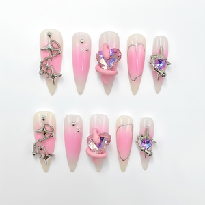 Feretro di medie dimensioni stampa sulle unghie | Riutilizzabili unghie finte | Disegni personalizzati disponibili - Product Image 2