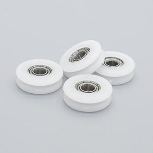 Ruedas de Plástico en Forma de U Pequeñas, Recubiertas de Goma, Poleas de POM para Rieles de Puertas y Ventanas, 4*16*5.3mm, Venta al Por Mayor Directa de Fábrica - Product Image 3