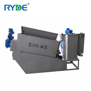 Presse à vis multi-disques RYDE en acier inoxydable, mini-presse de déshydratation de boues avec garantie d'un an et moteur - Product Image 1