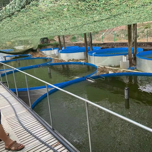Équipement d'aquaculture PVC+acier galvanisé à chaud Bassin de poissons pour l'élevage et l'agriculture des poissons Capacité de 5m à 1000m Marque YUNMA - Product Image 1