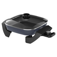 Poêles à frire électriques carrées 4L 5L de style coréen portables de couleur personnalisée Chaudron antiadhésif sain pour dortoir