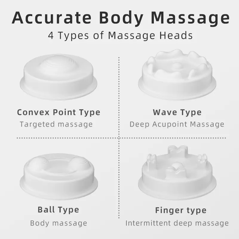 4 in 1 tragbares tragbares Bowling-Form-Anti-Cellulite-Körper massage gerät 6 Stufen Hochfrequenz-Vibrations körper Schärfere Muskel entspannung