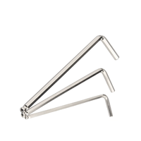 Clés Allen hexagonales en acier trempé sur mesure, forme en L, extrémités sphériques, galvanisées, 1,5 mm, 2 mm, 3 mm, 5 mm, 6 mm, 10 mm, 1/2 pouce