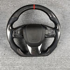 Volante Deportivo de Fibra de Carbono LED Personalizado de Alta Calidad en Oferta para Accord <span class=keywords><strong>Civic</strong></span> CR-V Sport Fit Upgrade - Product Image 4