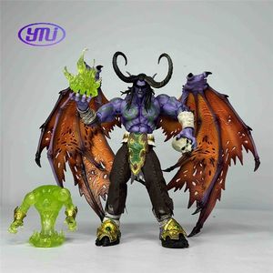 25cm <span class=keywords><strong>WOW</strong></span> Hero Illidan Stormrage Demon Hunter Elf Yudean PVC figura de acción Anime figura modelo juguetes colección muñeca regalo - Product Image 2