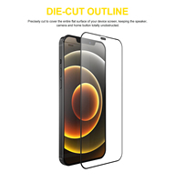 Protection incassable 9H de dureté 2.5D Radian Ultra HD Verre Asahi AGC Japon Mat Feuilles protectrices faciles à appliquer Outil pour téléphone portable