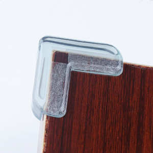 Protezione per angoli di sicurezza per bambini in Silicone a prova di bambino, protezione morbida trasparente per <span class=keywords><strong>scrivania</strong></span>, con bordo e protezioni angolari - Product Image 4