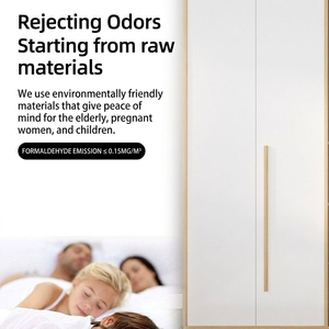 Armario con puerta abatible, gabinete de almacenamiento para dormitorio, fácil de montar, diseño simple para apartamentos pequeños - Product Image 1