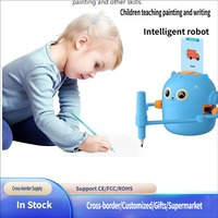 Robot de dessin interactif en plastique avec instructions étape par étape, jouet artistique éducatif rechargeable