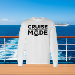 Cruise Mode Long Sleeve T-Shirt For Vacation <b>Travel</b> <b>Wear</b> - Product Image 1