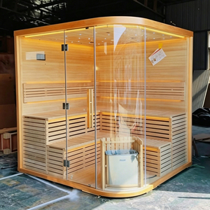 ห้องซาวน่าอบไอน้ำแบบดั้งเดิมขนาดใหญ่สำหรับ 4-6 คน ในโรงแรม สปาเซ็นเตอร์ และโครงการเพื่อสุขภาพระดับหรูในที่พักอาศัย - Product Image 1