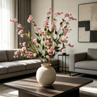 Prix promotionnel Branche de saule artificielle réaliste, fleur artificielle unique pour décoration intérieure moderne