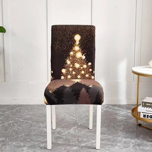 <strong>Christmas</strong> Printed Spandex Removable <strong>Chair</strong> <strong>Cover</strong> for Banquet Decoration