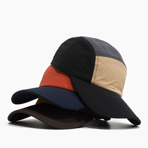 Casquette Bob Unisexe 5 Panneaux Color Block Respirante Imperméable pour Activités de Plein Air Printemps-Été Décontractée Sportive pour Adultes - Product Image 3