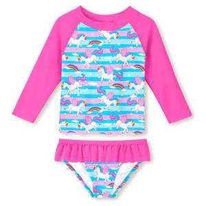 ชุดว่าย <span class=keywords><strong>JL031</strong></span>สำหรับเด็ก2ชิ้นด้านล่างสไตล์บราซิลพร้อมลายการ์ตูนชุดชายหาดแขนยาวปรับแต่งได้สำหรับฤดูร้อน - Product Image 1