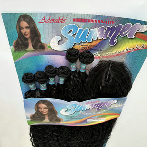 Chất Lượng Cao Tổng Hợp Tóc Bó Cổ Điển Sâu Sóng Dệt Chịu Nhiệt Với Độ Bền Tuyệt Vời Gói Tóc Mùa Hè 6Pcs - Product Image 6