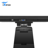Pantalla Táctil Industrial HD de 18.5 Pulgadas, Pantalla LED USB, Monitor Táctil con Soporte para Punto de Venta