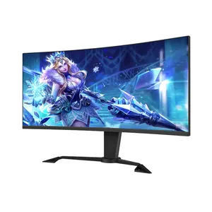 공장 도매 곡선 스크린 모니터 34 인치 IPS LCD 모니터 144hz 165 HZ 게임용 컴퓨터 디스플레이