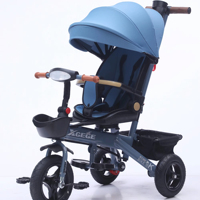 Tricycle bébé 4 en 1 avec siège rotatif, certifié CE, vente en gros de poussettes pour enfants