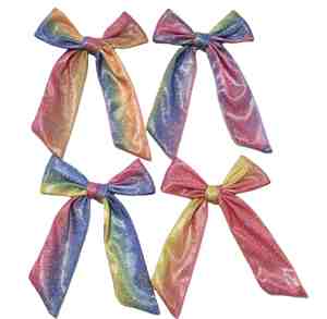 ชุดคลิปหนีบผมสไตล์ผ้าหางยาวและสั้นสำหรับสาวๆกิ๊บติดโบว์หวานแบบสั่งทำ - Product Image 3