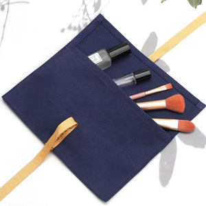 Custom Logo Navy Cotton <b>Envelope</b> Bags Pouches for Cosmetic Packaging Recyclable Dust Sack Luxury Jewelry Pouch - Product Image 4