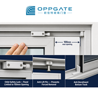 Ventana Corredera Horizontal de Aluminio con Vidrio Tintado de Doble Panel, Certificación CSA y CE, Resistente a la Corrosión y a los Rayos UV, para Edificios Multifamiliares