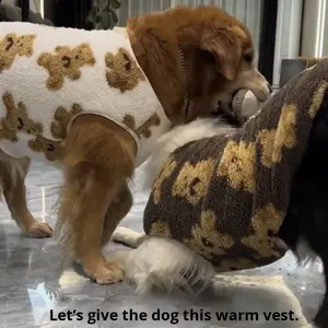 Ropa para Perros Border <span class=keywords><strong>Collie</strong></span>, Otoño Invierno, Forro Polar Cálido, Anti-caídas, para Husky, Golden Retriever, Labrador, Perros Grandes, Poliéster - Product Image 5