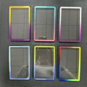 Plaque de protection arrière en TPU à paillettes dégradées 35pt pour cartes gradées, avec plaque en acrylique transparente pour PSA Slab - Product Image 2