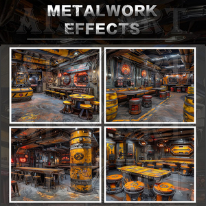 Puerta Interior Estilo Vintage, Puerta Batiente <span class=keywords><strong>de</strong></span> Metal Creativa para <span class=keywords><strong>Restaurante</strong></span>, Sala VIP, <span class=keywords><strong>Bodega</strong></span>, Entrada Secreta a Sótano - Product Image 4