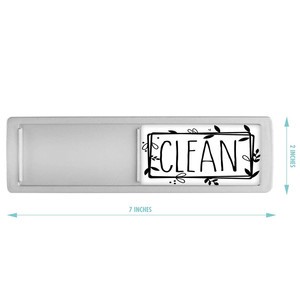 Autocollant magnétique pour lave-vaisselle, noir et argenté, étanche, moderne, pour réfrigérateur, pour la cuisine - Product Image 2