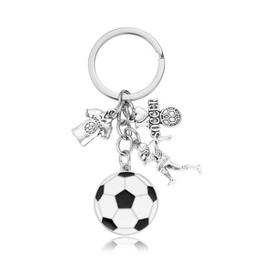 Uionen Fashion <b>Backpack</b> Accessory with Oil Droplets <b>Mini</b> Football Keychain Sports Enthusiast Accessory - Product Image 5