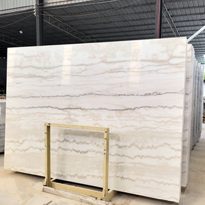 Marches d'escalier en marbre blanc Sactransstone, grande dalle, finition polie moderne, pour villa, avec garantie d'un an - Product Image 6