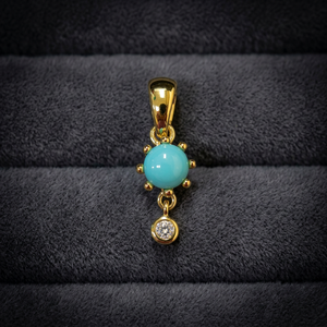 Pendentif S925 plaqué or 18 carats pour femme, design délicat, améthyste, citrine, rhodolite, zircone cubique, personnalisable pour la vente au détail, OEM, cadeau - Product Image 3