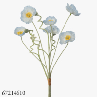 Fleurs artificielles, bouquet de 6 tiges de coquelicots en soie avec fruits pour la décoration de mariage, de maison, de fête, centre de table