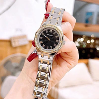 Montre à quartz de luxe pour femmes, boîtier polygonal, lunette en cristal, cadran en nacre avec chiffres romains, bracelet en acier inoxydable