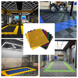 Piastrelle Incastrabili in Plastica Multicolore per Garage, Pavimentazione Drenante per Autolavaggio - Product Image 2