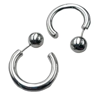 earrings trend 2023 2024 minimalist chunky hoop earrings for women men