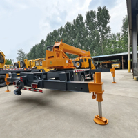 Prix d'usine, certifié CE, grue de camion ISUZU de 8 tonnes, nouveau modèle avec stabilisateurs hydrauliques pour les projets de construction