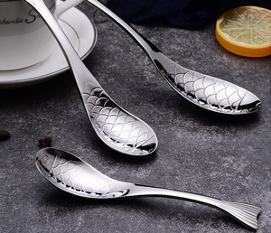 ปีใหม่จีนก้อยปลาแฟนซีปลาคาร์พกาแฟช้อนสแตนเลสตักชา - Product Image 3