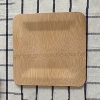 Assiette jetable 100% bambou écologique, biodégradable, compostable, sans BPA, prix bas, vaisselle en bambou
