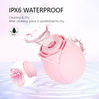 Jouet sexuel pour adultes : Vibrateur rose à succion avec stimulateur clitoridien, étanche, ventouse clitoridienne et ventouse mammaire pour femmes