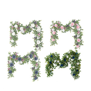 Enredaderas de Rosas Artificiales de 1.85 m, Flores de Rosa Colgantes de Seda para Decoración de Jardín, Hogar y Exteriores - Product Image 2