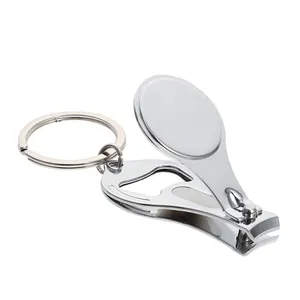 Multi-purpose 3-in-1 Bottle Opener Key Chain Nail Clippers Souvenir Sublimation Blank Multi Mini Tool Keychain