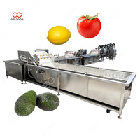 Cherry Tomaat Wasmachine Snijden Verpakking Automatische Drogen Groente En Fruit Was En Schilmachine